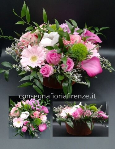 Cuore di fiori freschi, colori assortiti. » Fiorista a Firenze. Consegna  fiori e piante a Firenze. Fiori a Firenze. Vendita online e invio di fiori  a Firenze.