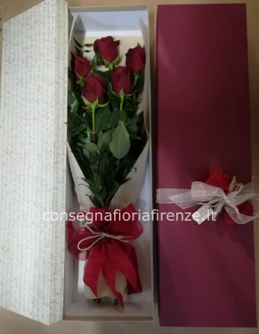 Rose rosse con Scatola regalo